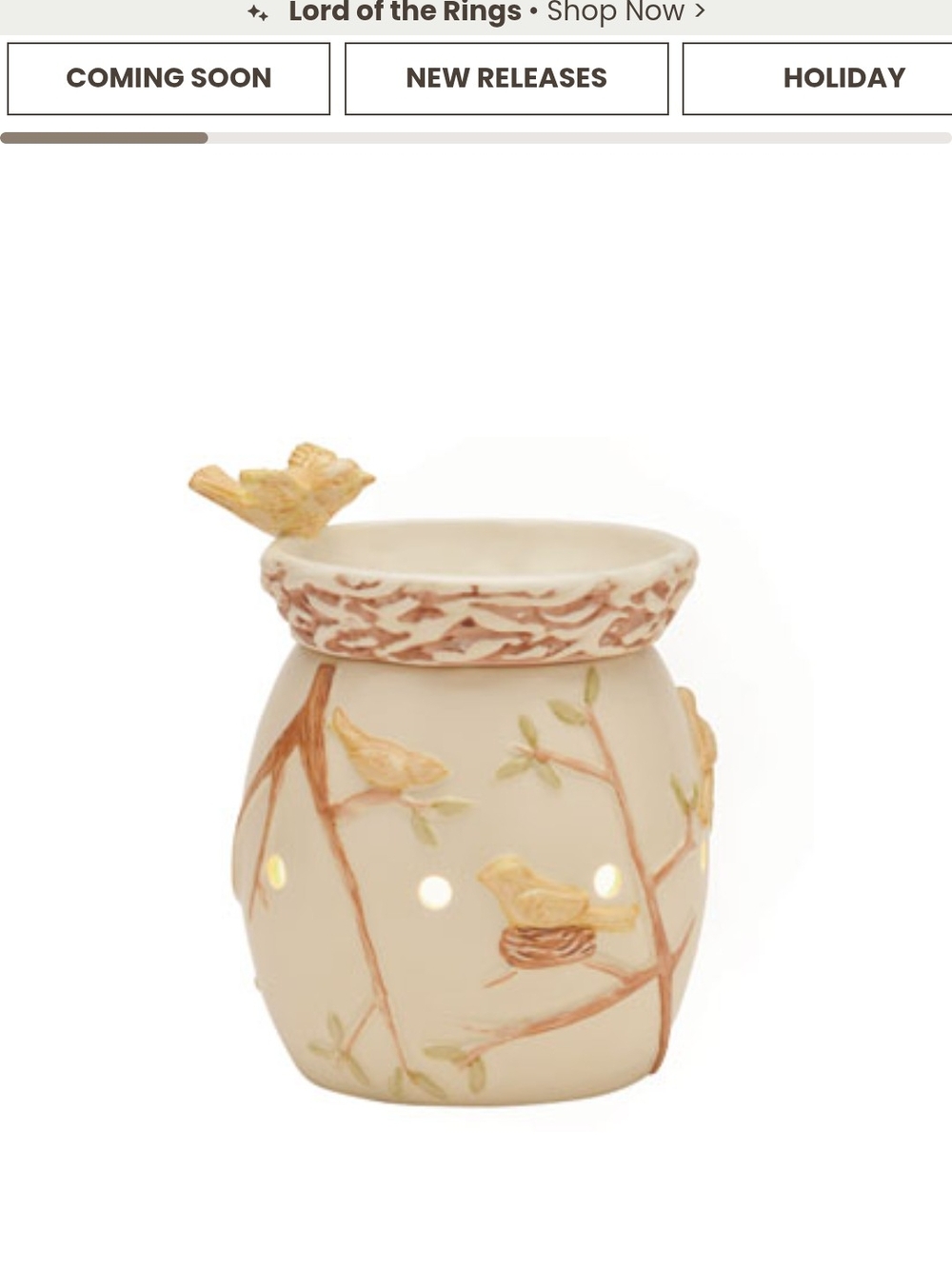 NEW Nature's Haven full-size electric wax warmer by Scentsy